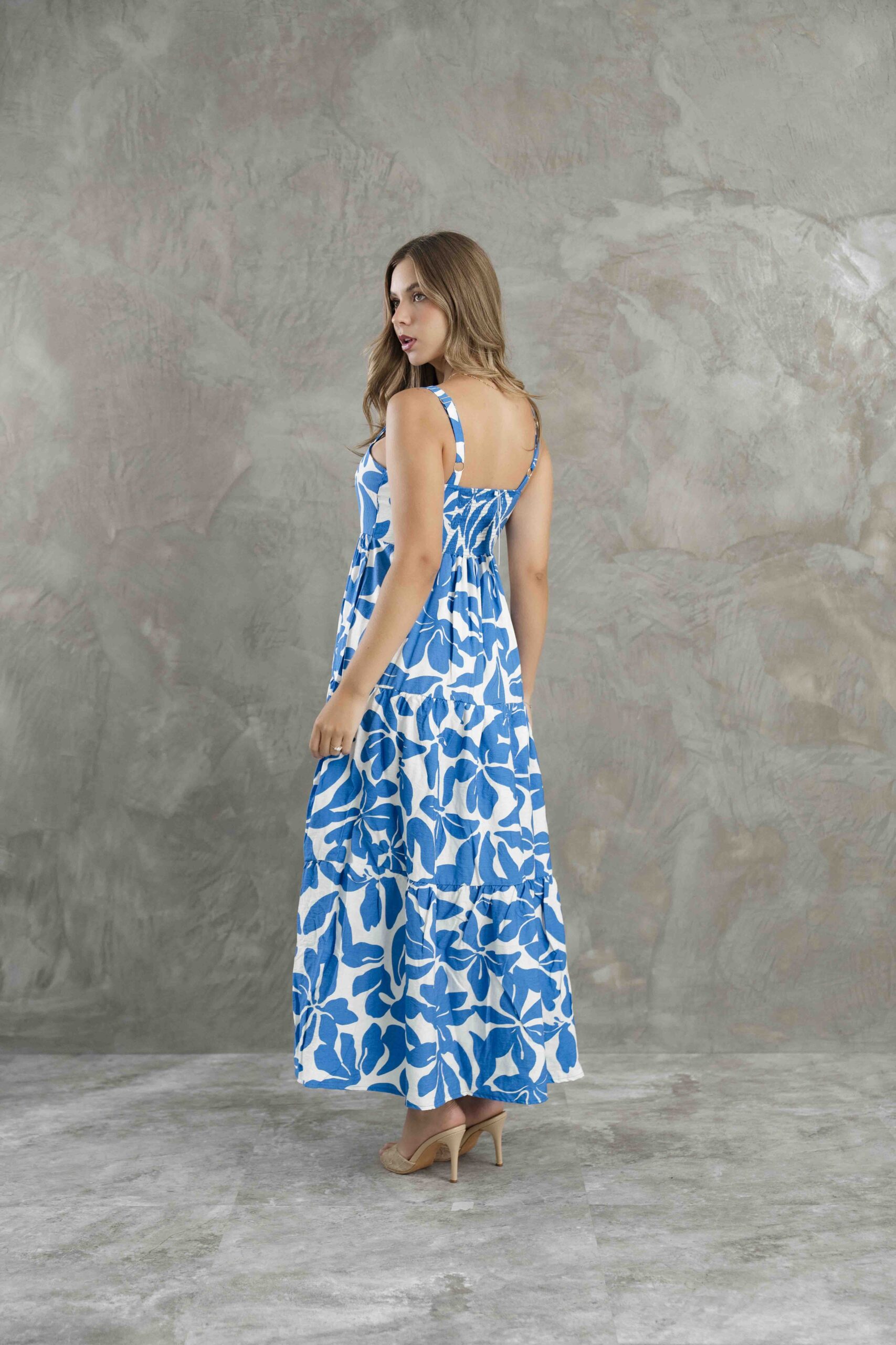 VESTIDO LARGO FLORES
